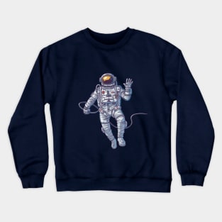 Astronaut in Space Crewneck Sweatshirt